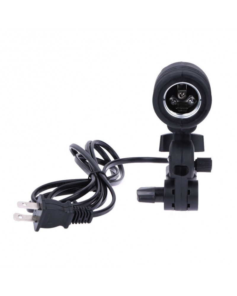 E27 flash strobe bulb umbrella holder socket studio photo light stand adapter